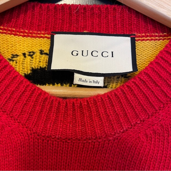 Authentic Gucci snoopy peanut sweater in red size small - Picture 7 of 8